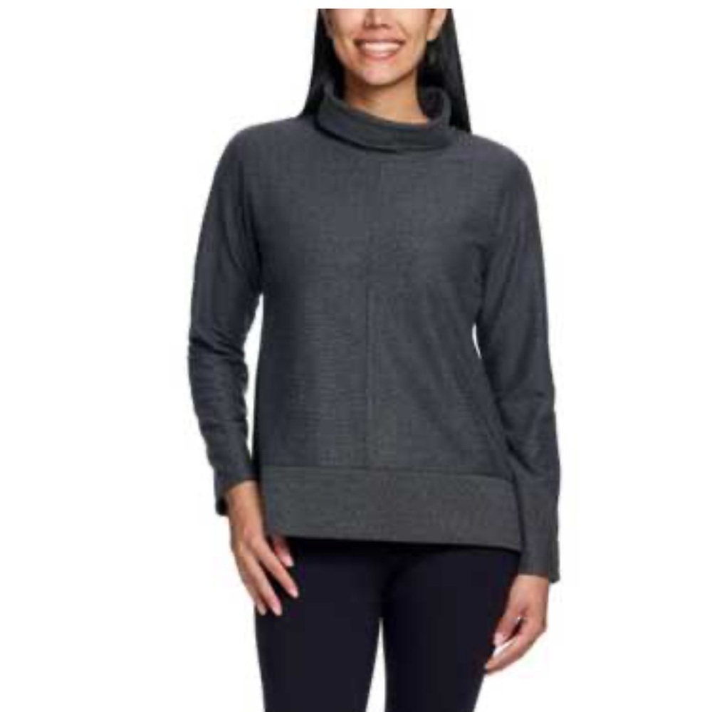 Avalanche outdoor Women's‎ Cowl Neck Pullover dark gray charcoal